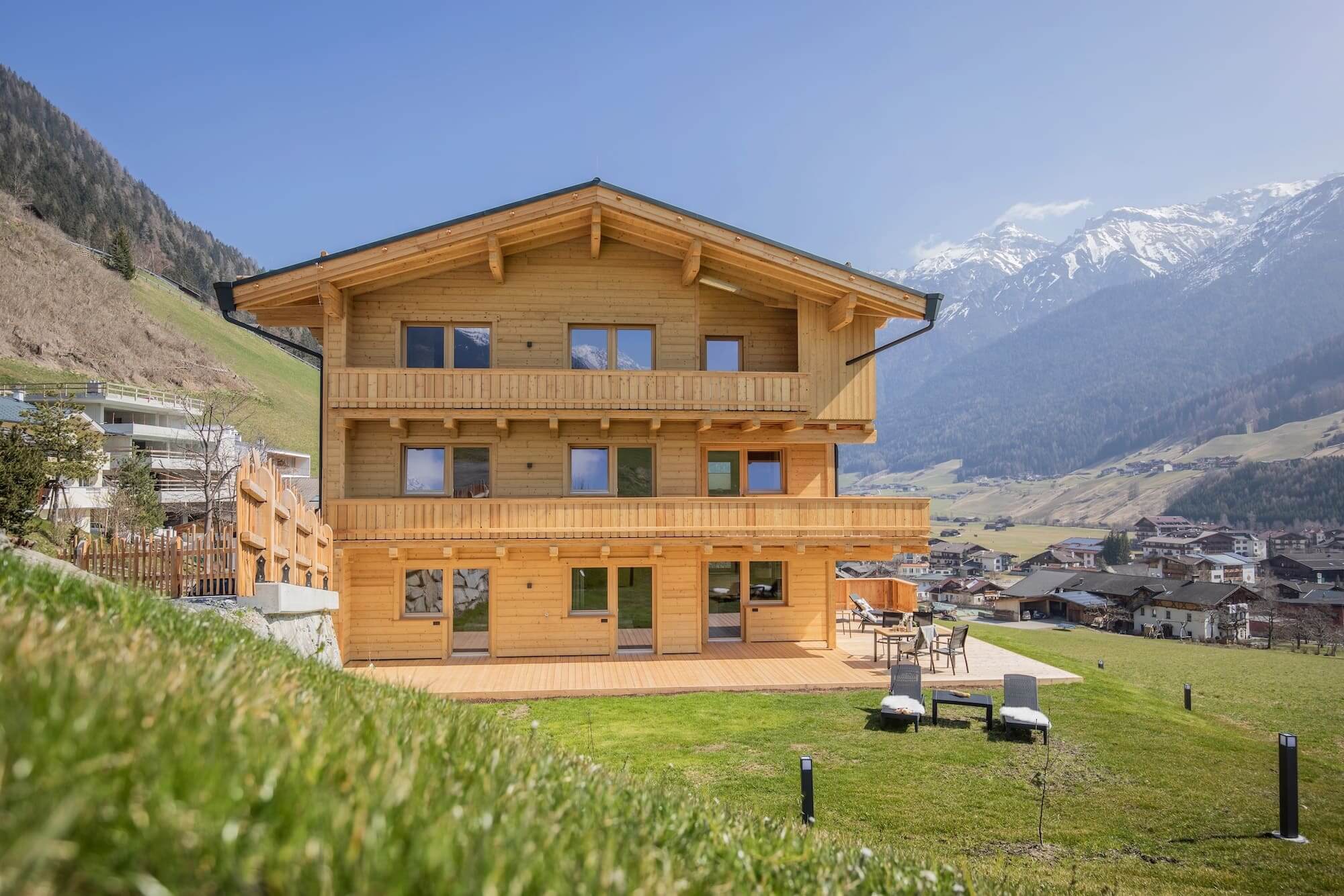 Haus Alpenprinzessin in Neustift mit großem Privatgarten und direktem Blick auf den Elfer